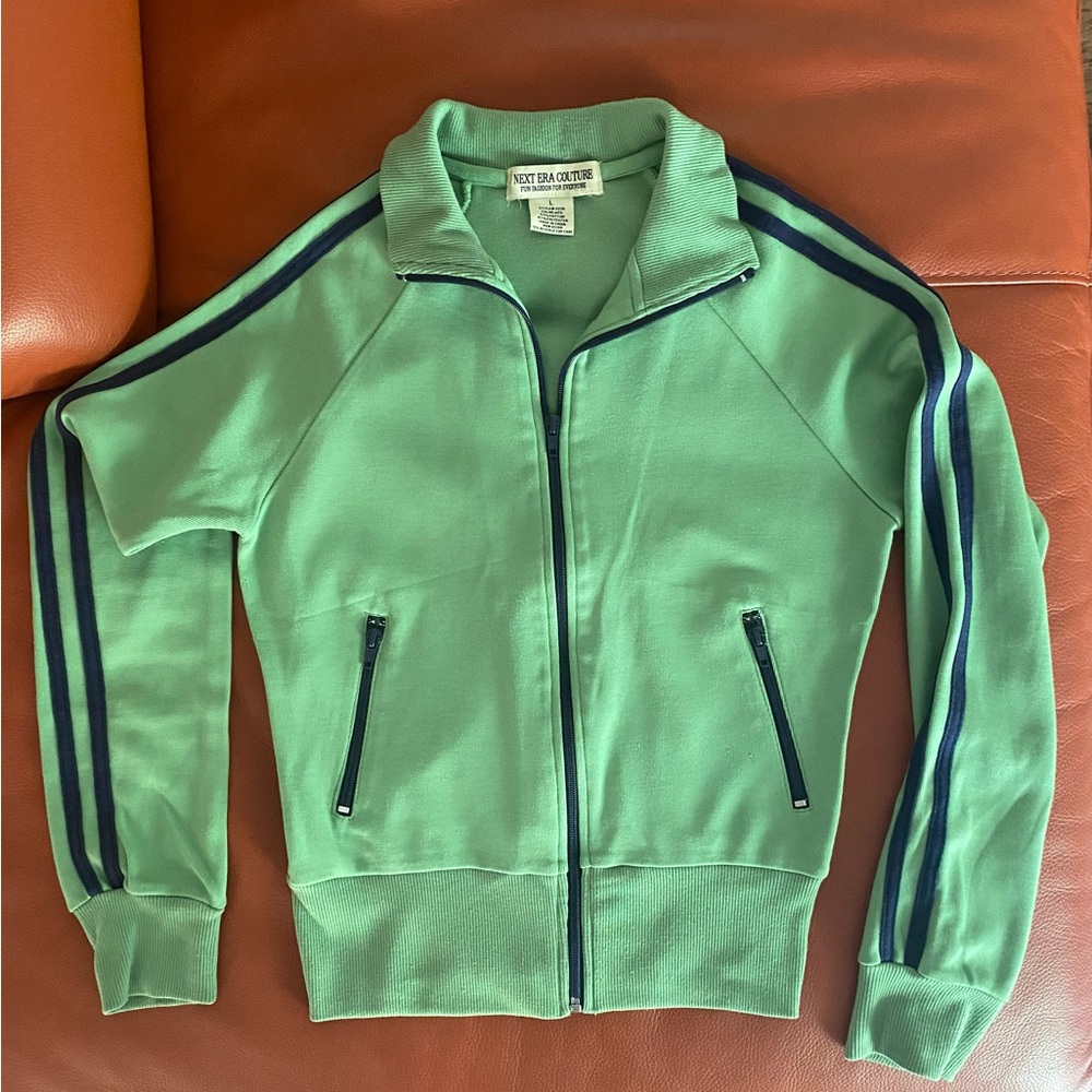 Next Era Green Jacket with Navy Stripes